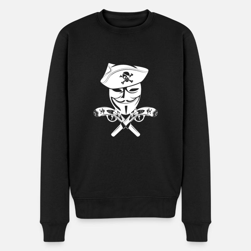 Hacker Coder Computerfreak Nerd Hacking Geschenk - Männer Premium Bio Pullover - Schwarz