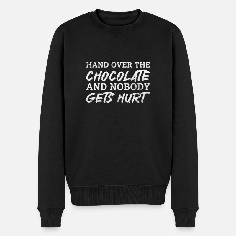 Chocolat - Pull Premium bio Homme - noir