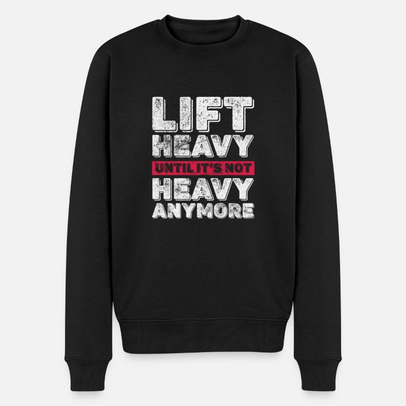 Bodybuilder - Männer Premium Bio Pullover - Schwarz