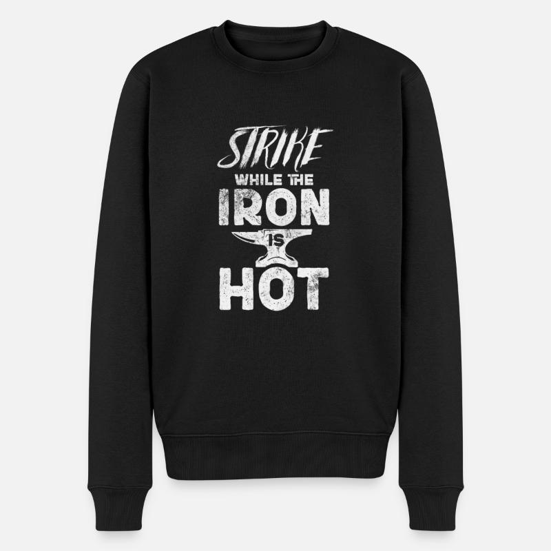 Forgeron - Pull Premium bio Homme - noir