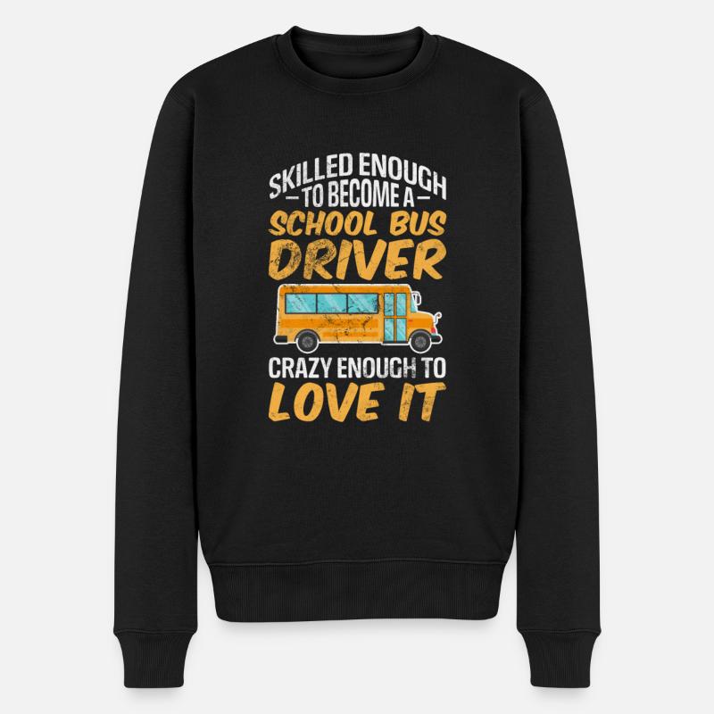 Busfahrer - Männer Premium Bio Pullover - Schwarz