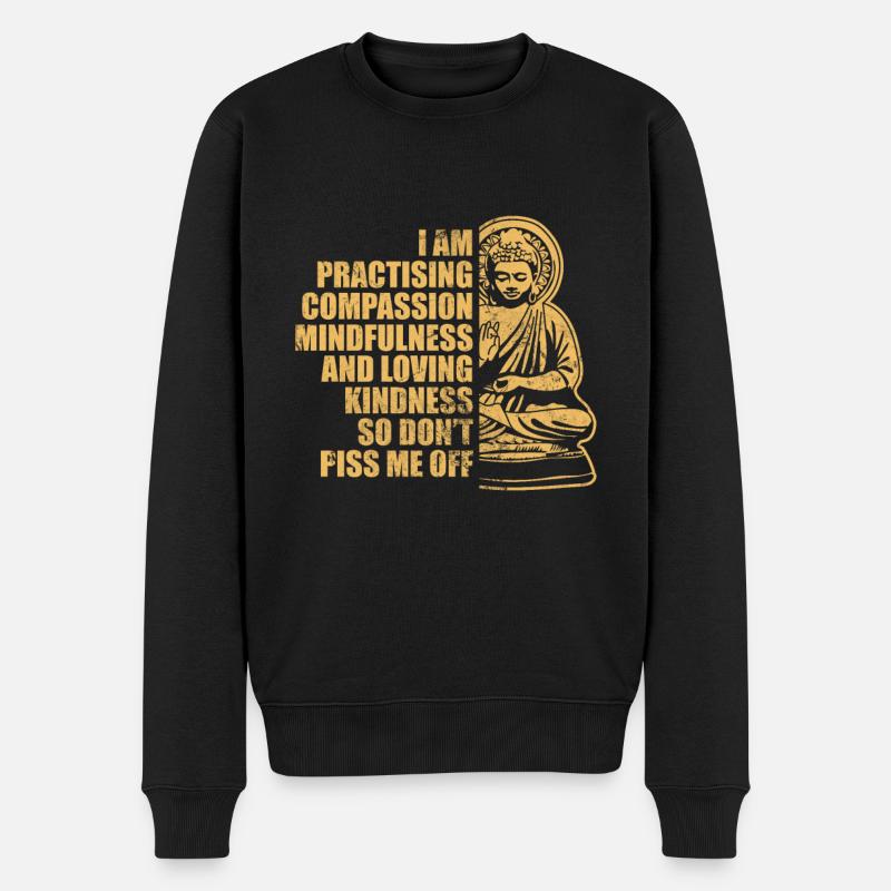 Méditation - Pull Premium bio Homme - noir