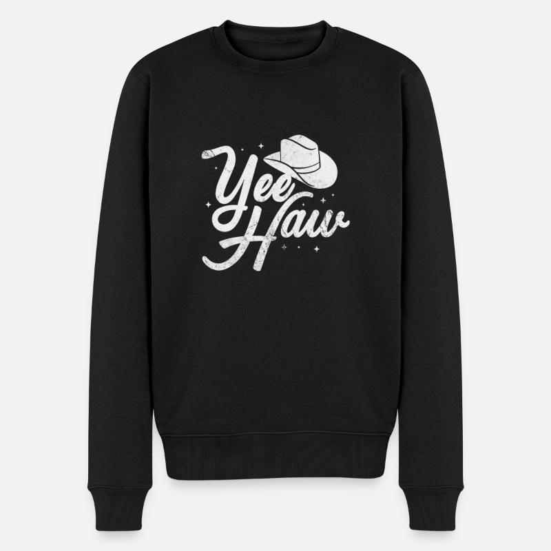 Cow-boy - Pull Premium bio Homme - noir