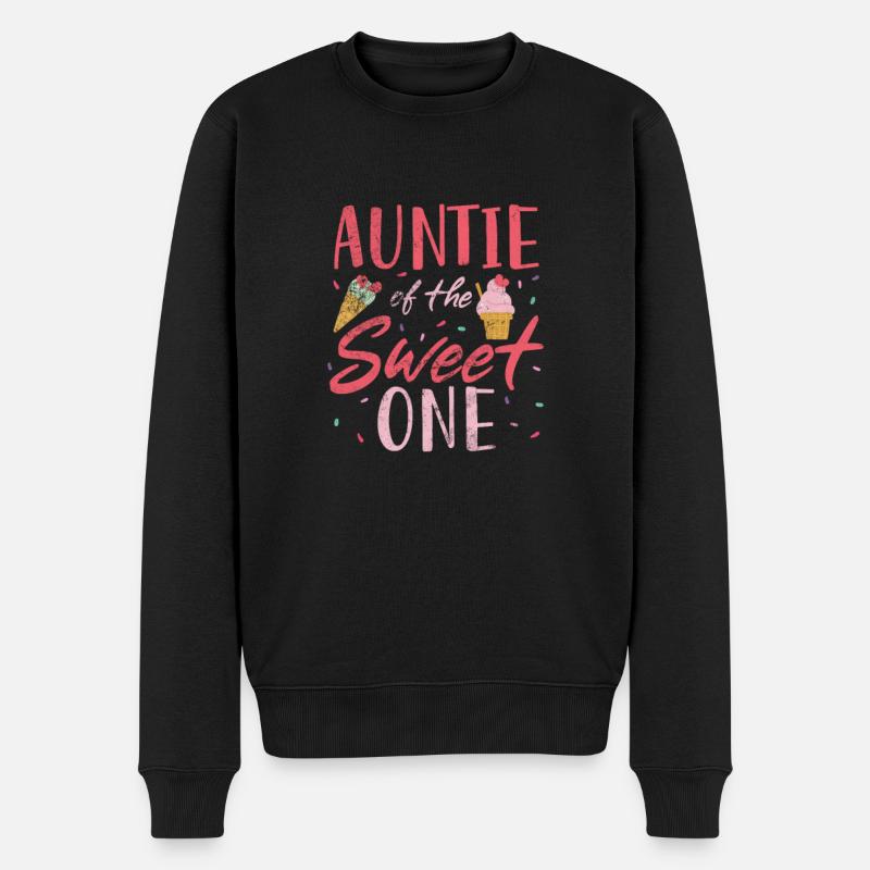 Eiscreme - Männer Premium Bio Pullover - Schwarz