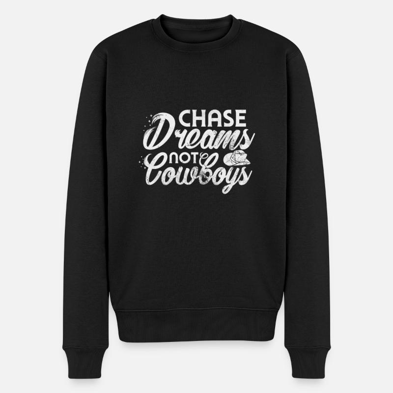 Cow-boy - Pull Premium bio Homme - noir