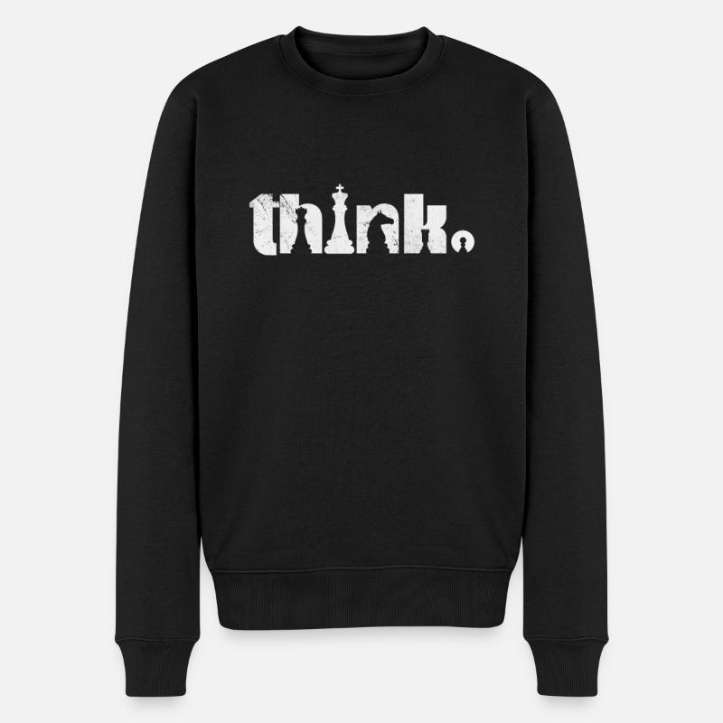 Échecs - Pull Premium bio Homme - noir