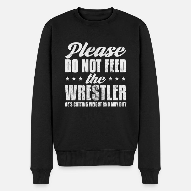 Wrestling - Männer Premium Bio Pullover - Schwarz