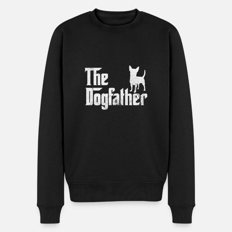Chihuahua - Männer Premium Bio Pullover - Schwarz