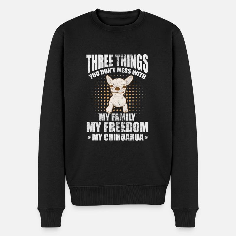 Chihuahua - Pull Premium bio Homme - noir