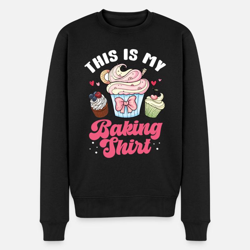 Cupcake Muffin pâtisserie cadeau - Pull Premium bio Homme - noir