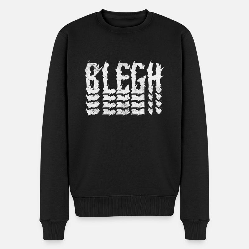 Death Metal - Männer Premium Bio Pullover - Schwarz