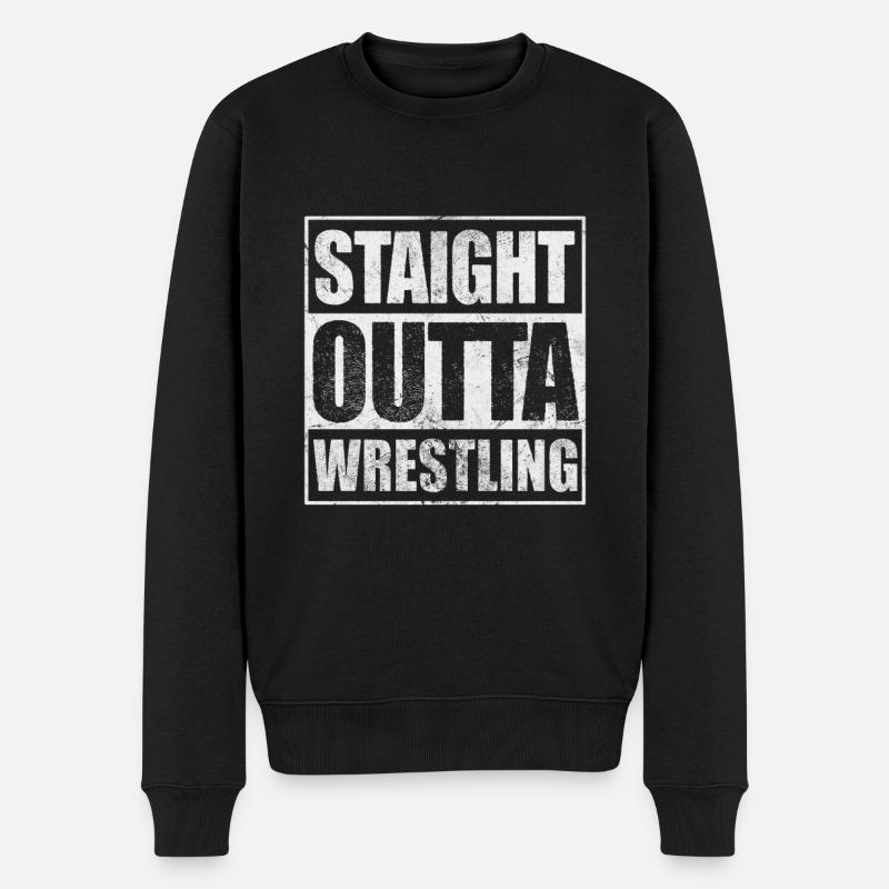 Wrestling - Männer Premium Bio Pullover - Schwarz