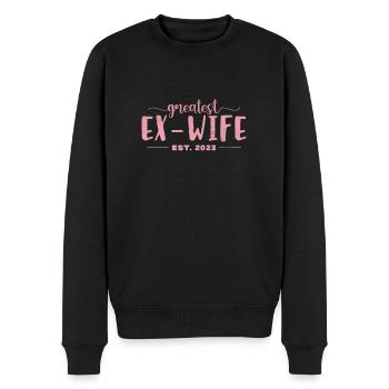 Scheidung - Männer Premium Bio Pullover - Schwarz - Vorne - Nico (187cm)