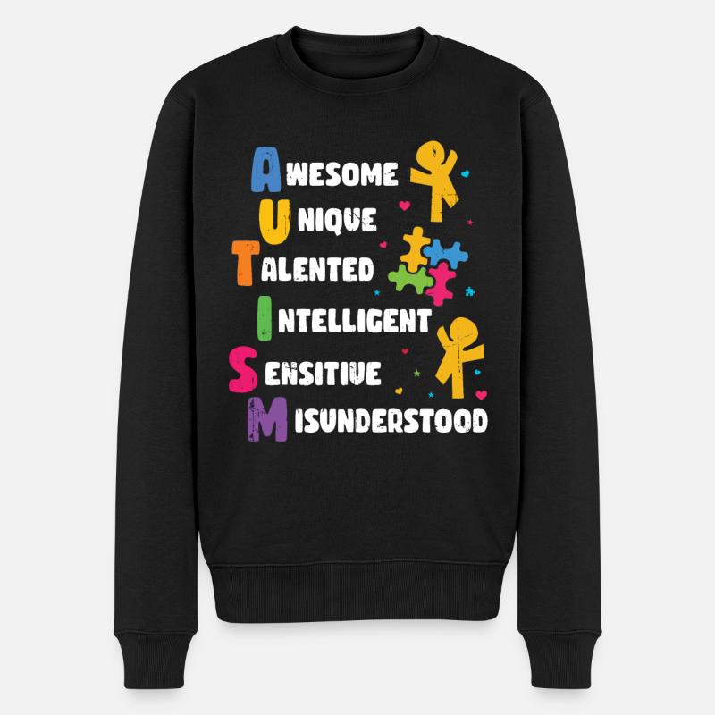 Autisme - Pull Premium bio Homme - noir