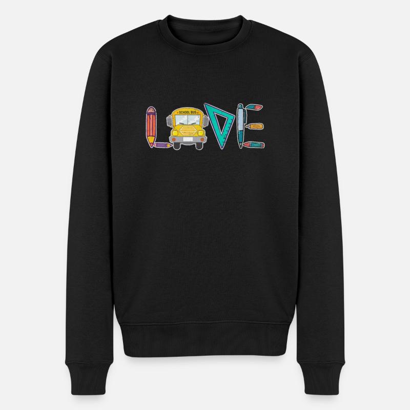 Busfahrer - Männer Premium Bio Pullover - Schwarz