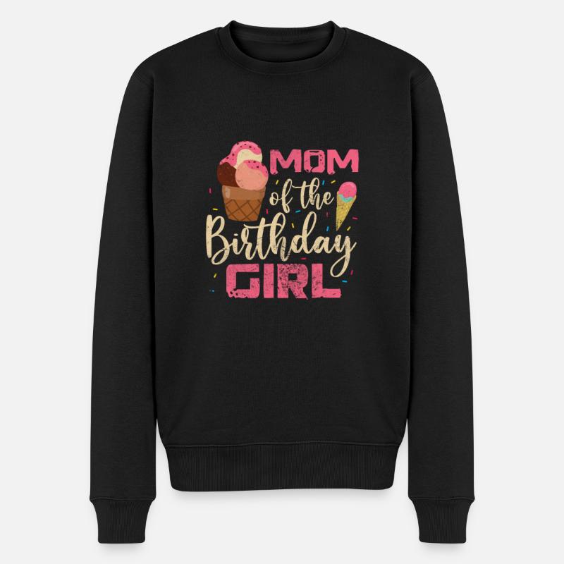 Eiscreme - Männer Premium Bio Pullover - Schwarz