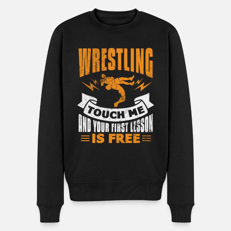 Lutte - Pull Premium bio Homme - noir