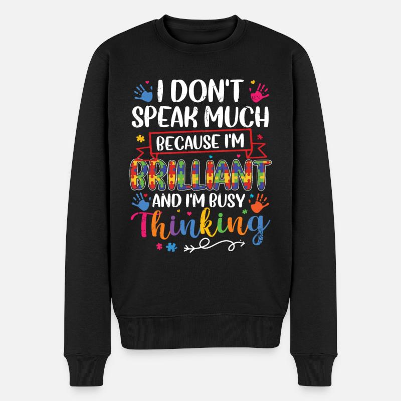 Autisme - Pull Premium bio Homme - noir