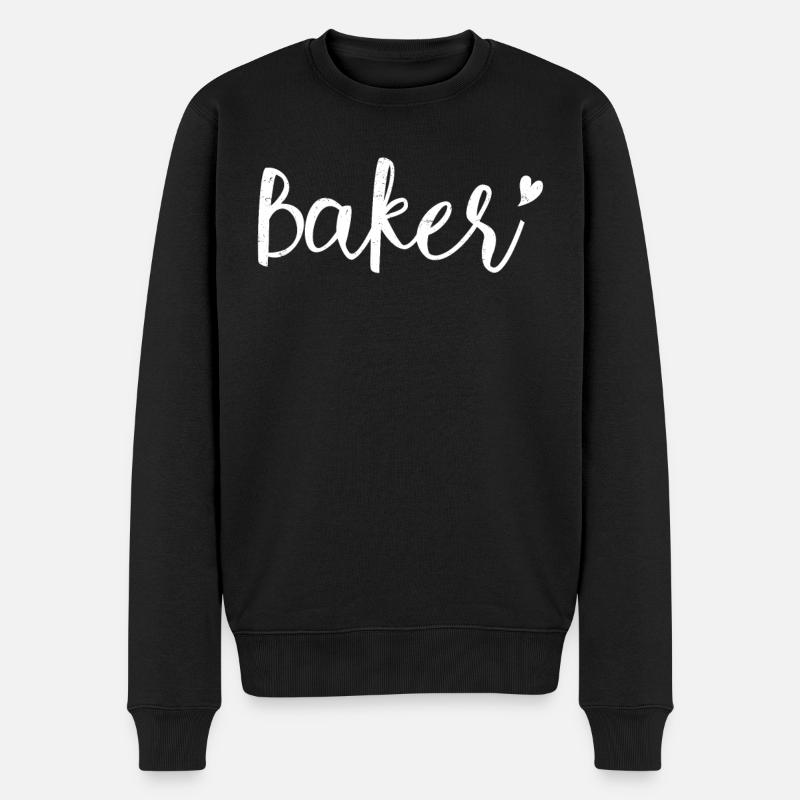 Bäcker - Männer Premium Bio Pullover - Schwarz