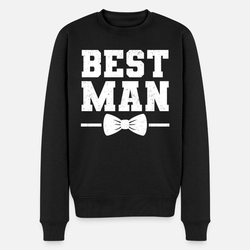 Junggeselle Jungesellenabschied - Männer Premium Bio Pullover - Schwarz