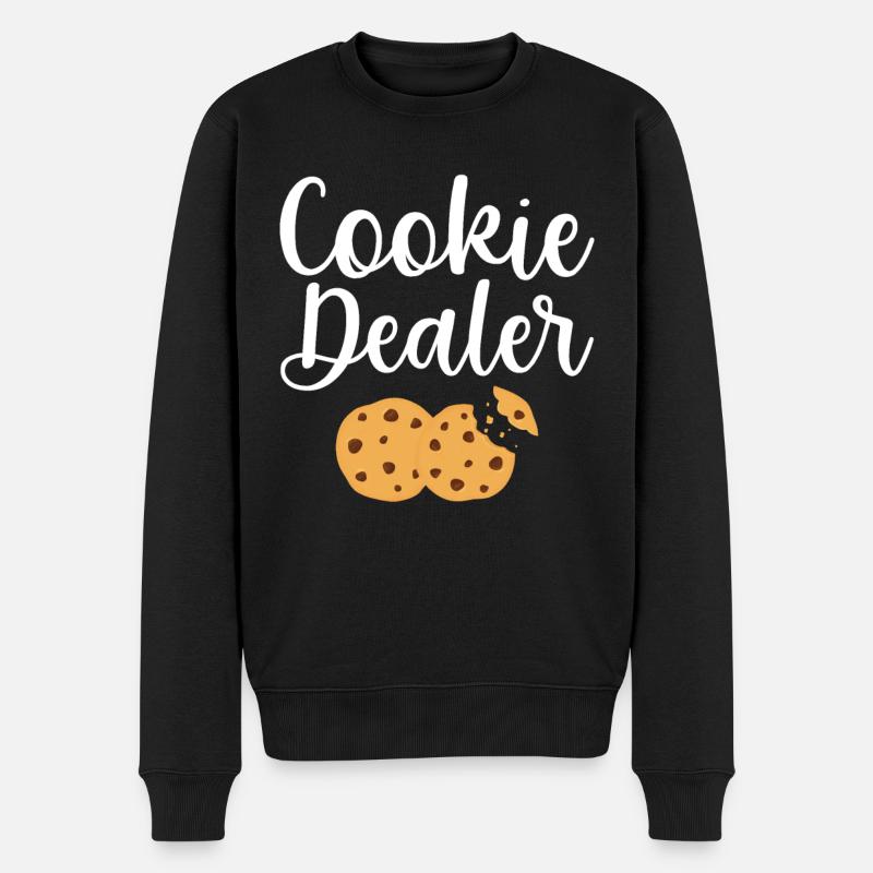 Bäcker Bäckerein Backwaren Backen Geschenk - Männer Premium Bio Pullover - Schwarz