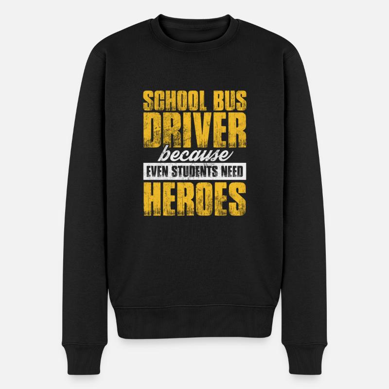 Busfahrer - Männer Premium Bio Pullover - Schwarz