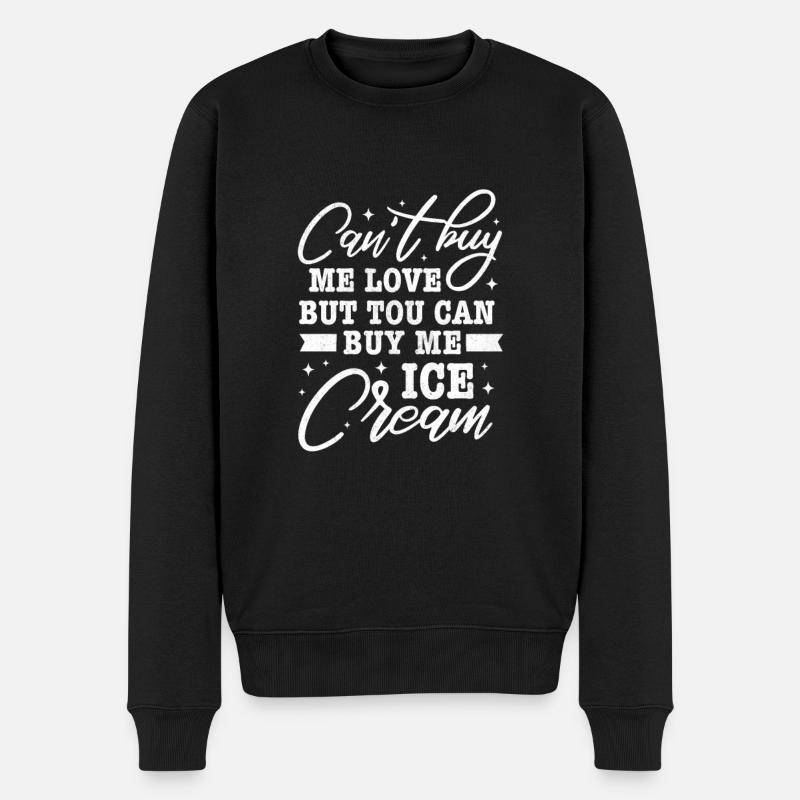 Glace - Pull Premium bio Homme - noir