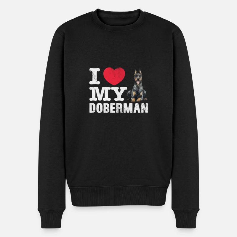 Doberman - Pull Premium bio Homme - noir