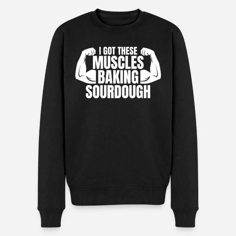 Bäcker Bäckerein Backwaren Backen Geschenk - Männer Premium Bio Pullover - Schwarz