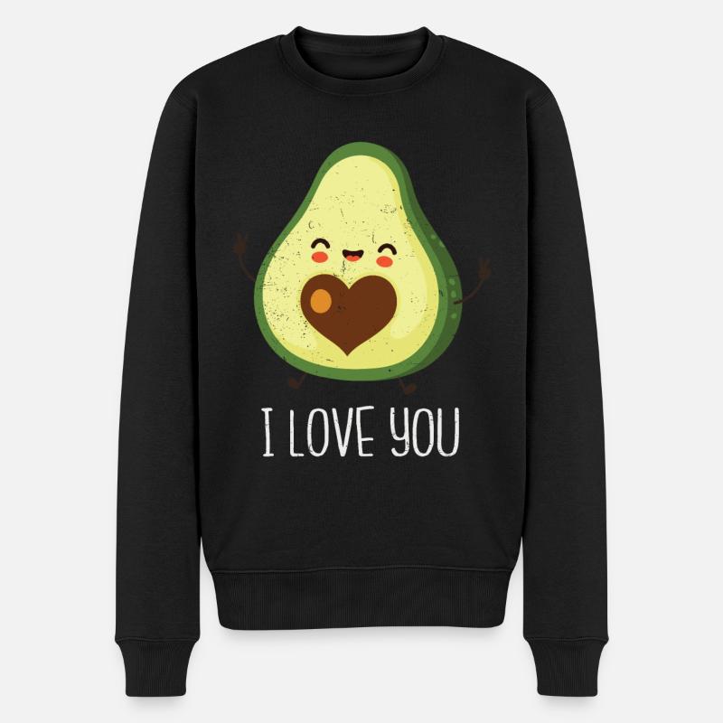 Avocat - Pull Premium bio Homme - noir