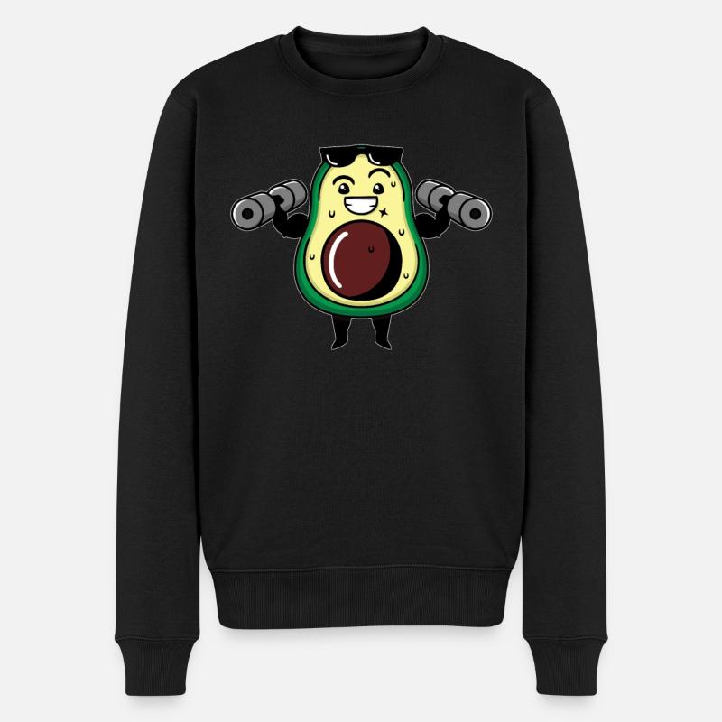 Avocat Guacamole Vegan Cadeau - Pull Premium bio Homme - noir