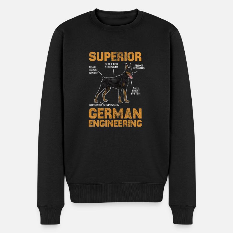 Doberman - Pull Premium bio Homme - noir
