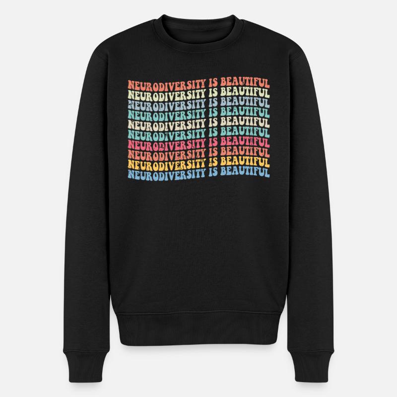 Autismus - Männer Premium Bio Pullover - Schwarz