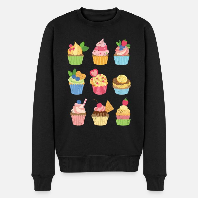 Cupcake - Pull Premium bio Homme - noir