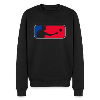 Cornhole pouf trou aveugle cadeau - Pull Premium bio Homme - noir - Devant - Nico (187cm)
