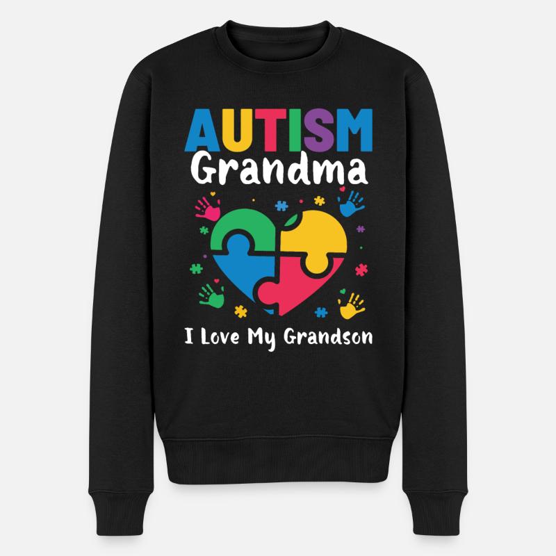 Autismus Awareness Day Autist Geschenk - Männer Premium Bio Pullover - Schwarz