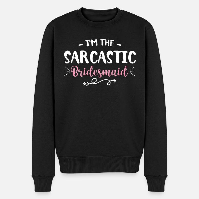 Junggesellin - Männer Premium Bio Pullover - Schwarz