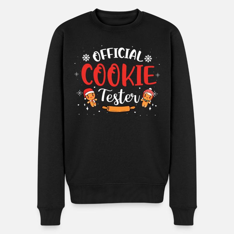 Bäcker Bäckerein Backwaren Backen Geschenk - Männer Premium Bio Pullover - Schwarz
