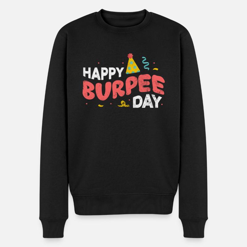 Burpees - Pull Premium bio Homme - noir