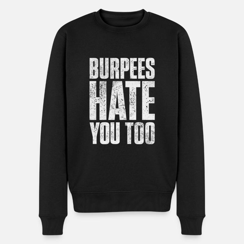 Burpees - Pull Premium bio Homme - noir