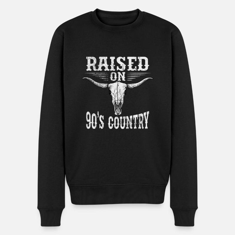 Country - Männer Premium Bio Pullover - Schwarz