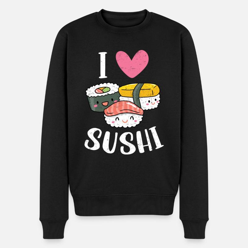 Sushi - Pull Premium bio Homme - noir