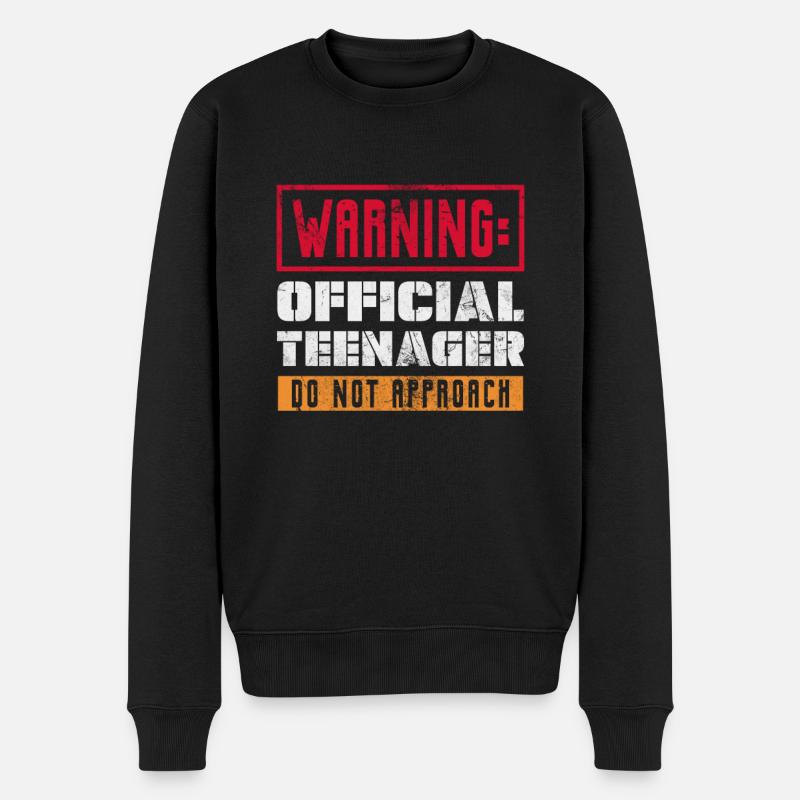 Adolescent - Pull Premium bio Homme - noir