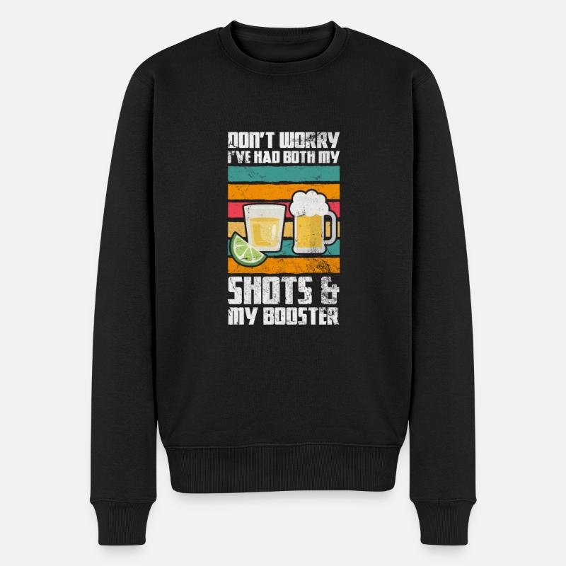 Tequila - Männer Premium Bio Pullover - Schwarz