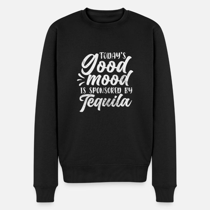 Tequila - Männer Premium Bio Pullover - Schwarz