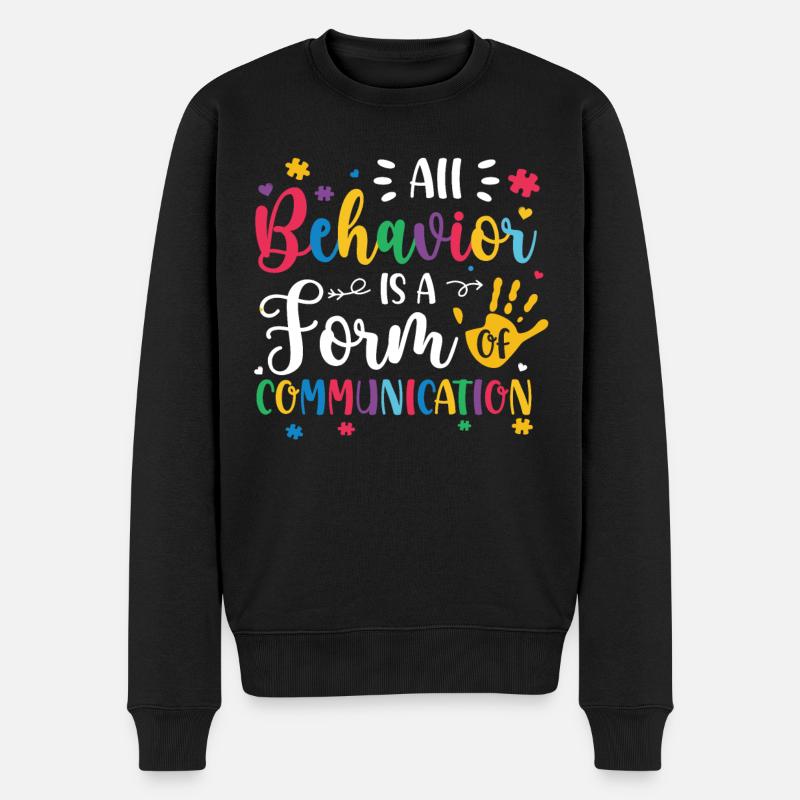 Autismus Awareness Day Autist Geschenk - Männer Premium Bio Pullover - Schwarz