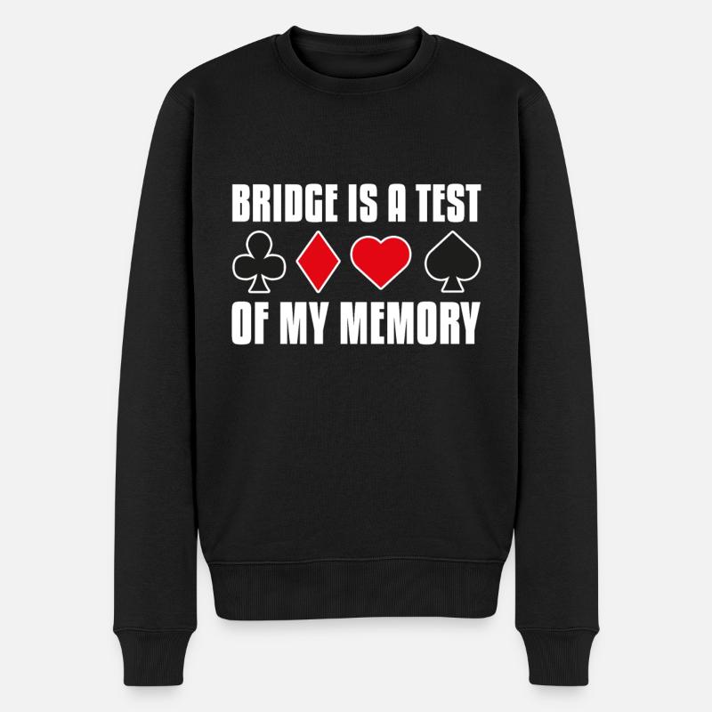 Bridge - Männer Premium Bio Pullover - Schwarz