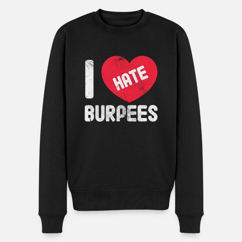 Burpees - Pull Premium bio Homme - noir