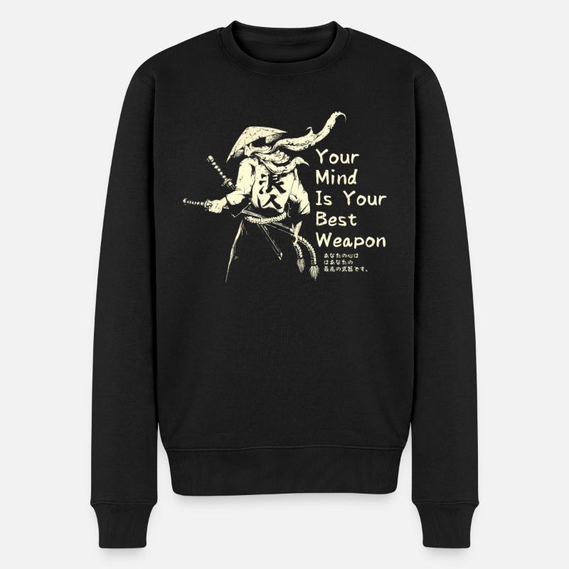 Samouraï - Pull Premium bio Homme - noir