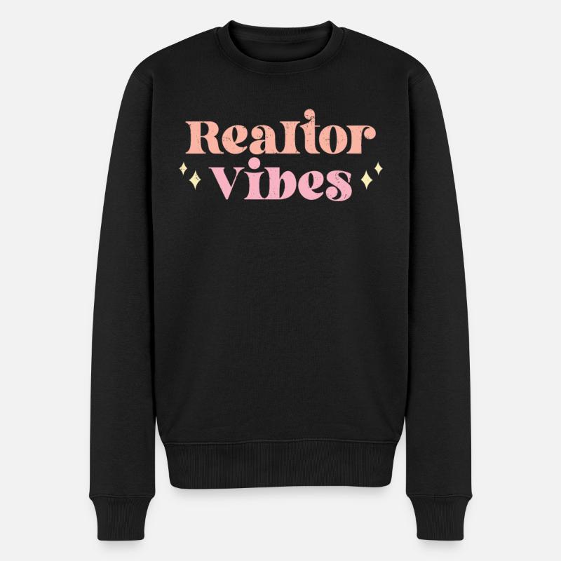 Immobilienmakler - Männer Premium Bio Pullover - Schwarz
